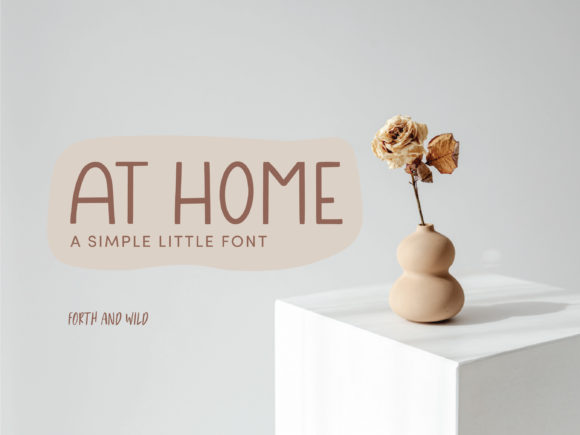 At Home Font Poster 1