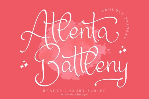 Atlenta Battleny Font Poster 1