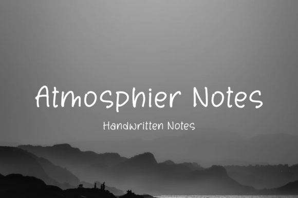 Atmosphier Notes Font Poster 1