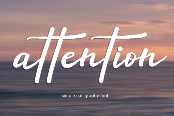 Attention Font Poster 1