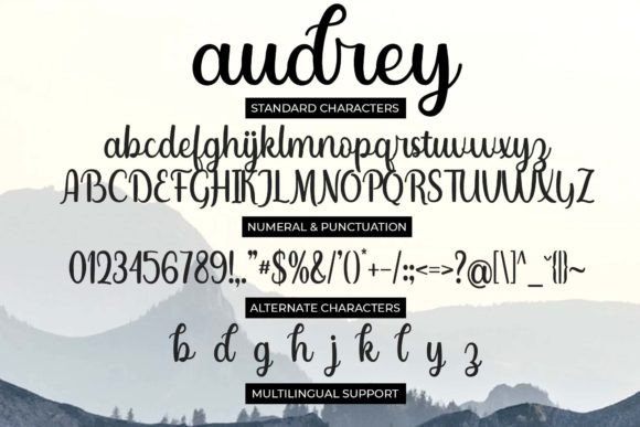 Audrey Font Poster 7