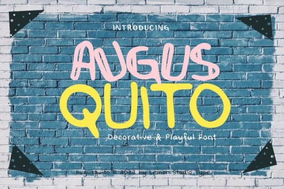 Augusquito Font Poster 1