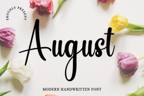 August Font Poster 1