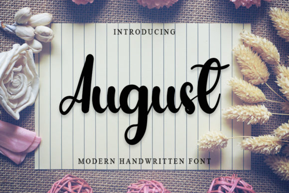 August Font Poster 1