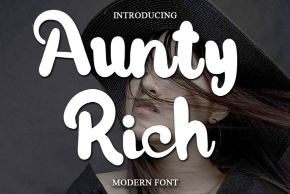 Aunty Rich Font Poster 1