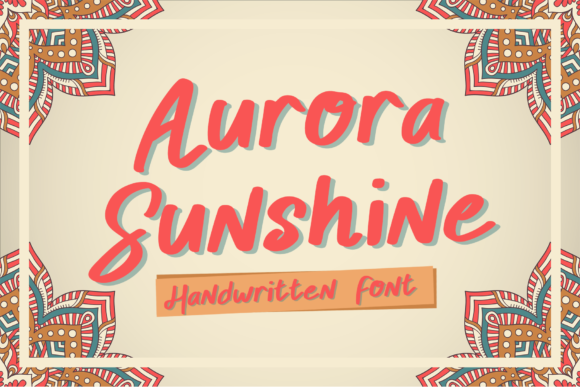 Aurora Sunshine Font Poster 1