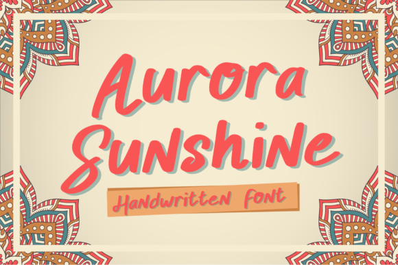 Aurora Sunshine Font Aurora Sunshine Font Poster 1