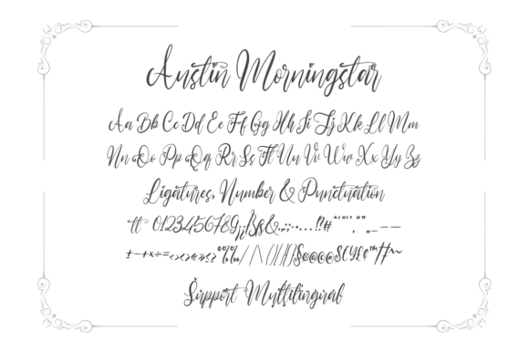 Austin Morningstar Font Poster 7