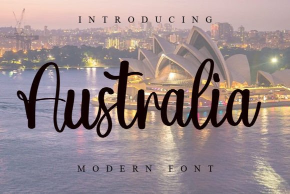 Australia Font Poster 1