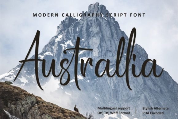 Australlia Font Poster 1