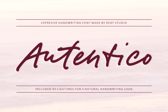 Autentico Font Poster 1