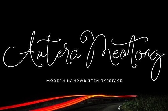 Autera Meatong Font Poster 1