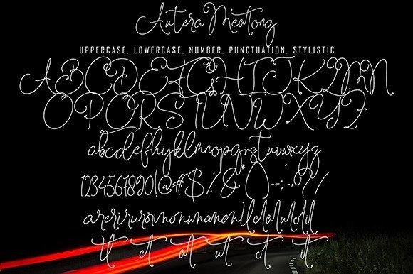 Autera Meatong Font Poster 8