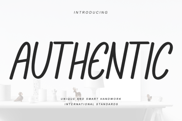 Authentic Font Poster 1