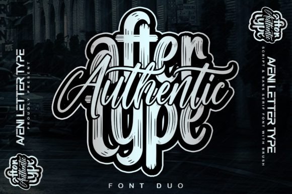 Authentic After Type Font Poster 1