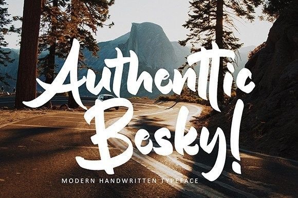 Authentic Besky Font Poster 1