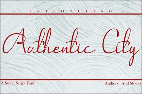 Authentic City Font