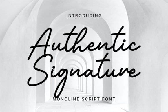 Authentic Signature Font