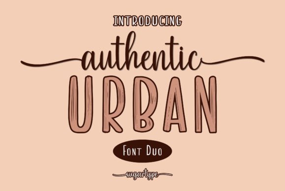 Authentic Urban Font Poster 1