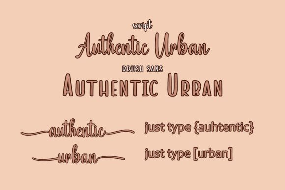 Authentic Urban Font Poster 2