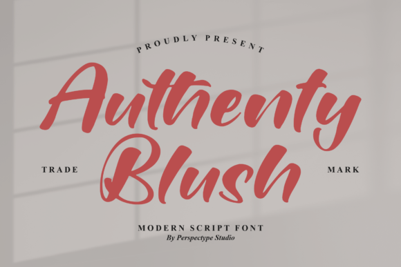 Authenty Blush Font Poster 1