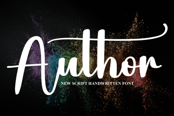 Author Font Poster 1