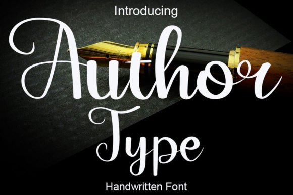 Author Type Font Poster 1