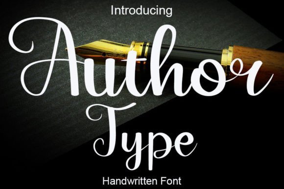 Author Type Font Poster 1