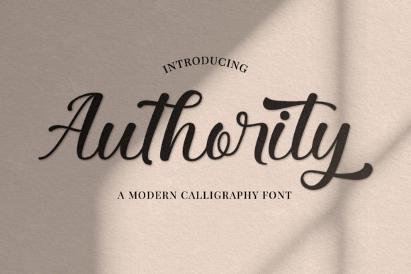 Authority Font Poster 1