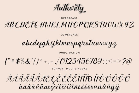 Authority Font Poster 7