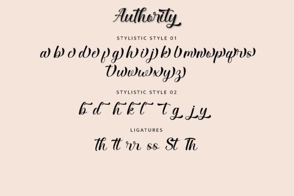 Authority Font Poster 8