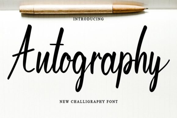 Autography Font Poster 1