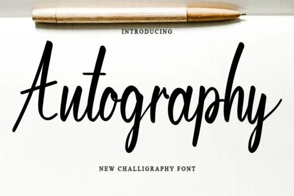 Autography Font Autography Font Poster 1