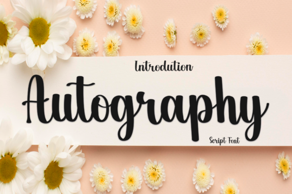 Autography Font Autography Font Poster 1