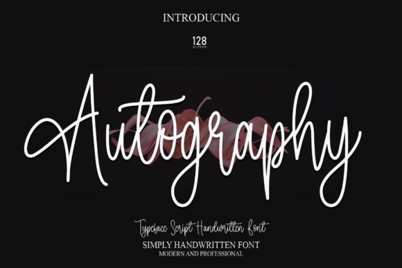 Autography Font Poster 1