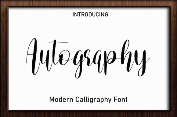 Autography Font Poster 1