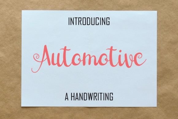 Automotive Font Poster 1