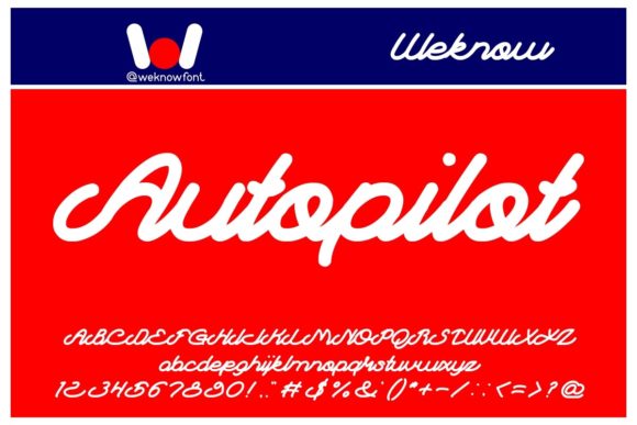 Autopilot Font Poster 1