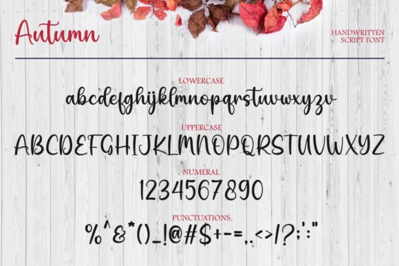 Autumn Font Poster 7