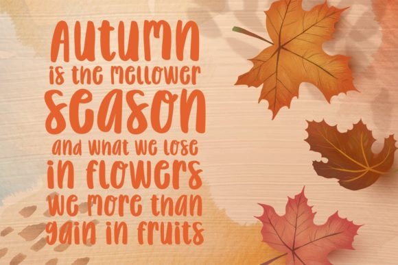 Autumn Dreams Font Poster 4