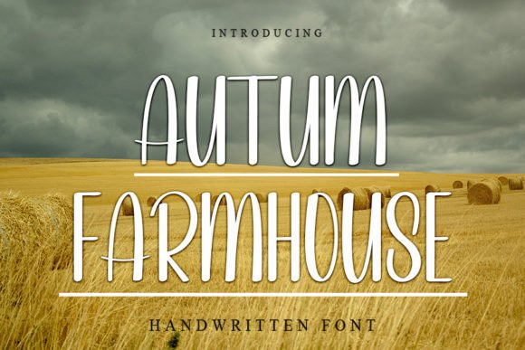Autumn Farmhouse Font Poster 1