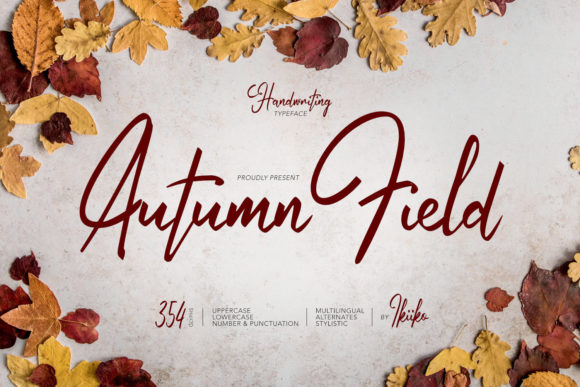 Autumn Field Font Poster 1