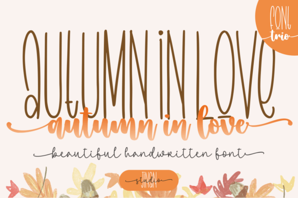 Autumn in Love Trio Font