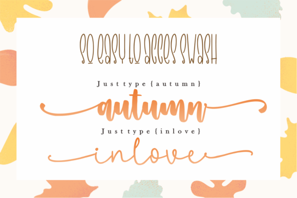 Autumn in Love Trio Font Poster 2