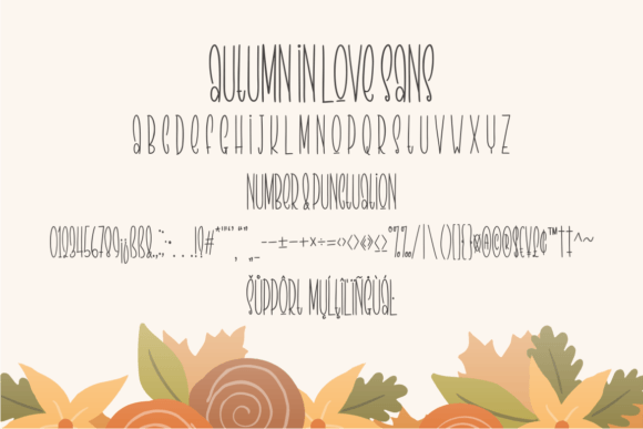 Autumn in Love Trio Font Poster 11