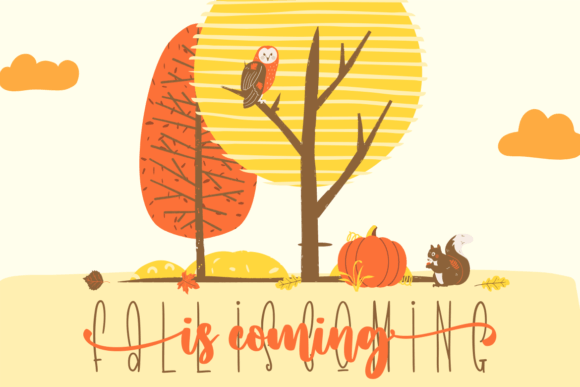 Autumn in Love Trio Font Poster 6