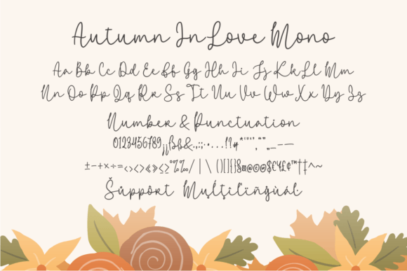 Autumn in Love Trio Font Poster 10