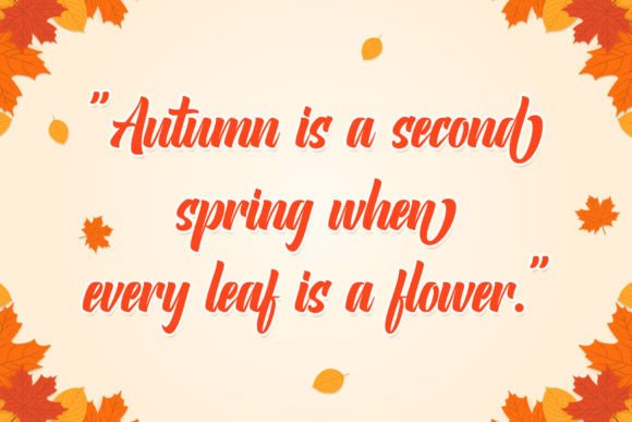 Autumn Monday Font Poster 6