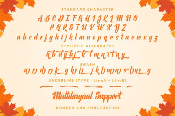 Autumn Monday Font Poster 8