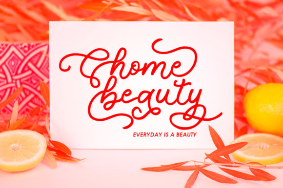 Autumn Monoline Font Poster 2